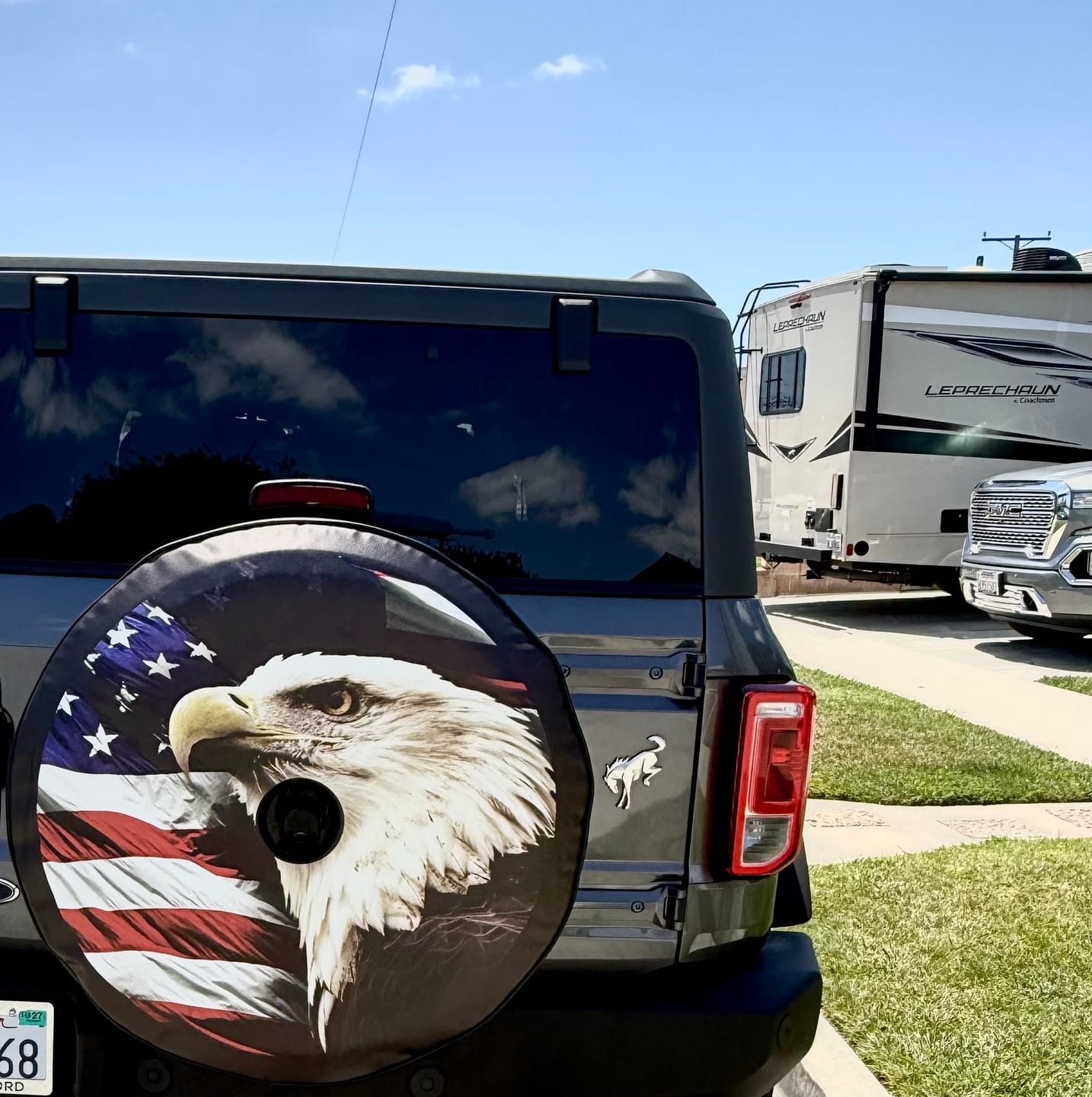 Customer photo review of American Flag With Bald Eagle