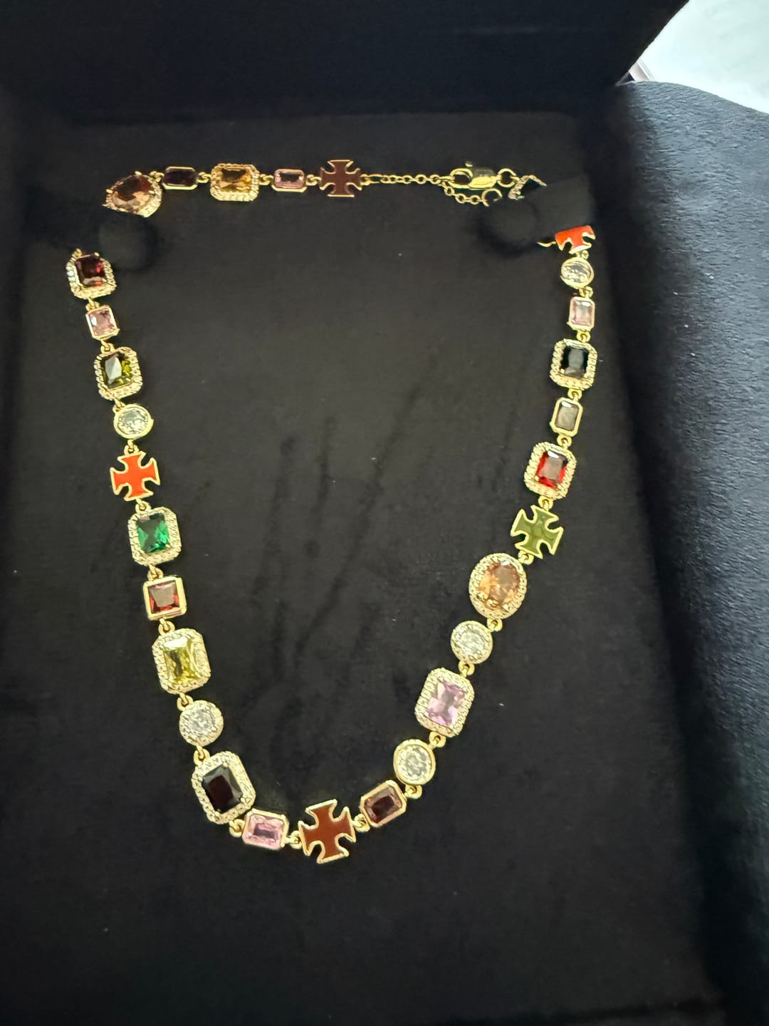 Customer photo review of Solstice Gemstone Necklace