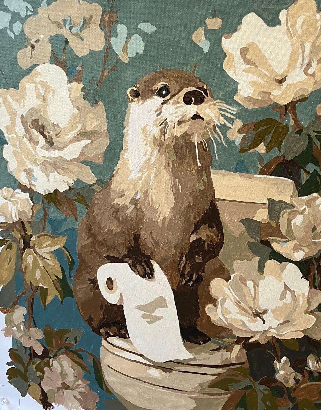Customer photo review of Otter the helper | Paint by Number