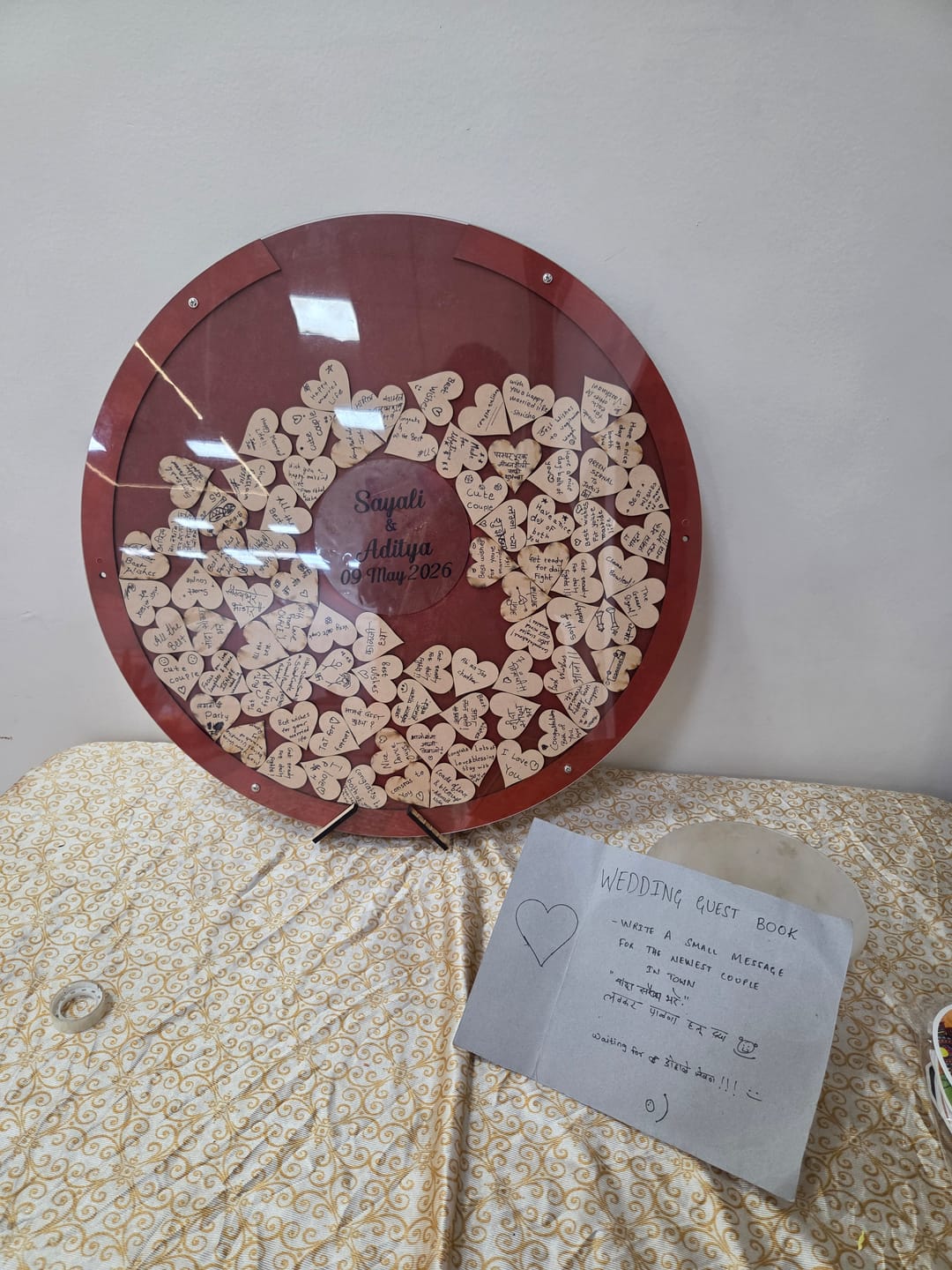 Customer photo review of Wedding Dropbox Frame
