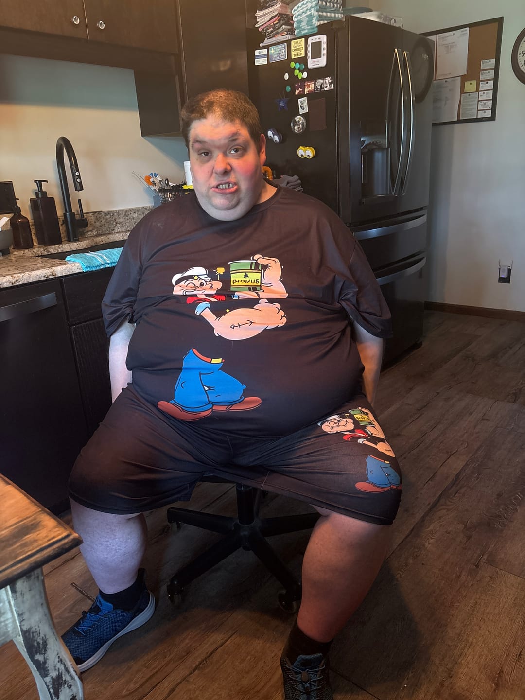 Customer photo review of Men's This is the 80s Way Plus Size Short Sleeve T-Shirt
