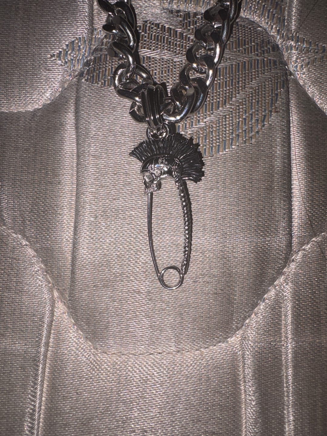 Customer photo review of PUNK SAFETY PIN PENDANT