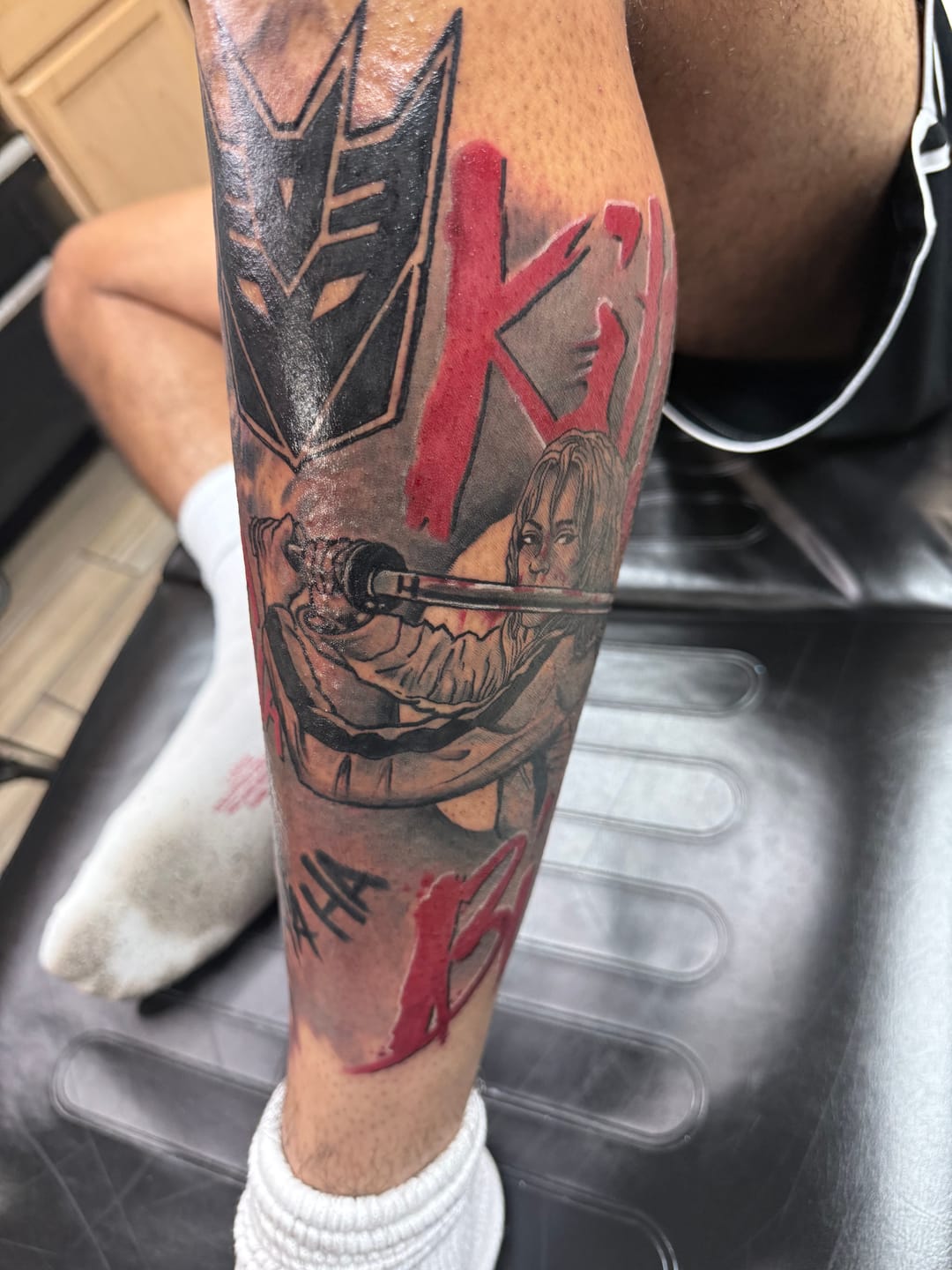 Customer photo review of Painless Tattoo Numbing Cream