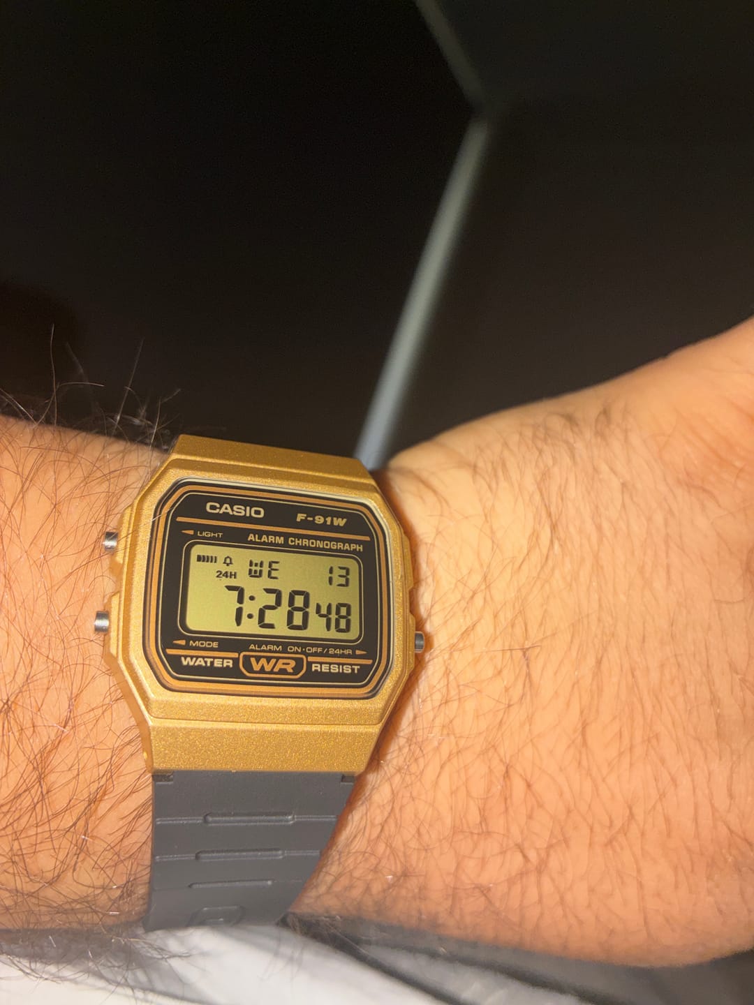 Customer photo review of Reloj Casio Vintage F-91WM-9ADF Dorado/Negro