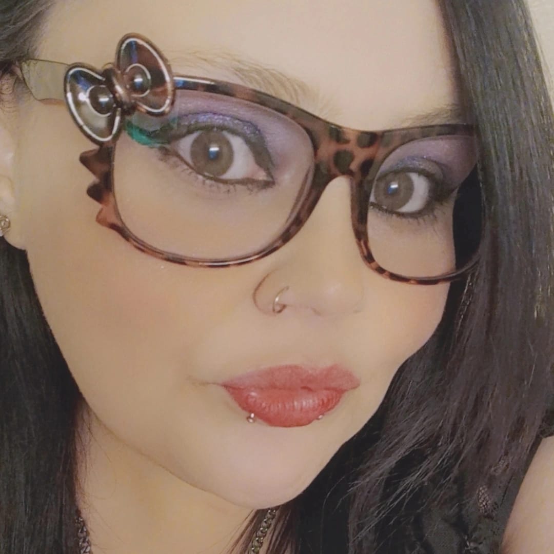 Customer photo review of Kitten Eyeglasses