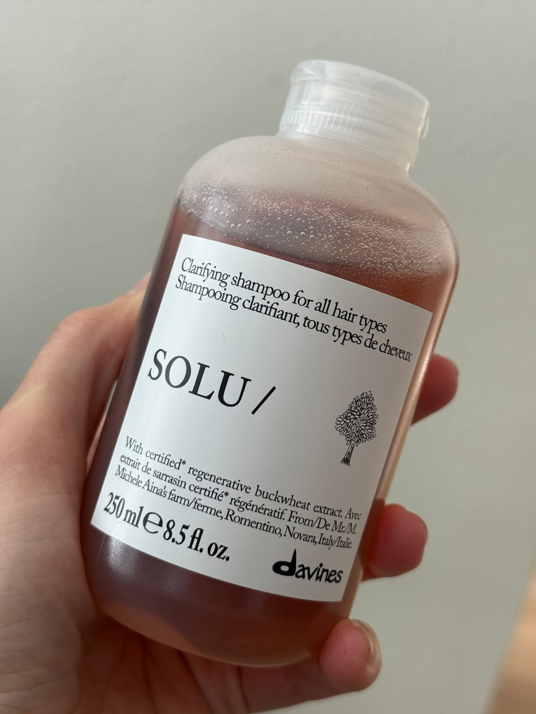 Customer photo review of SOLU Shampoo