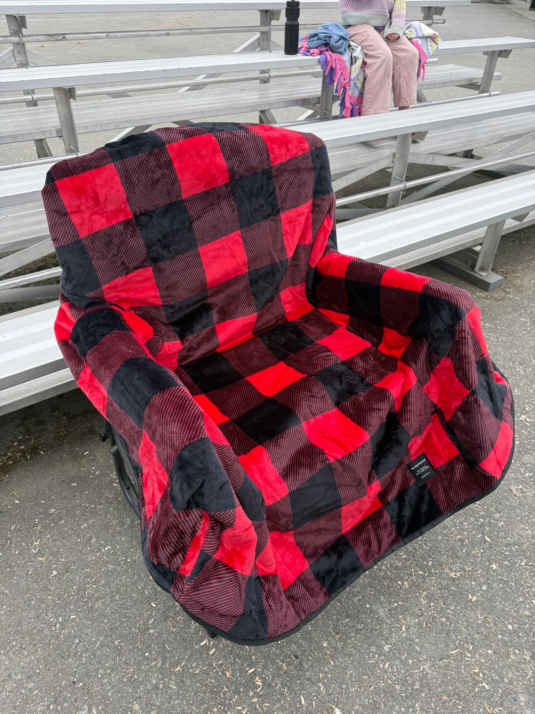 Customer photo review of The Chair Blanket