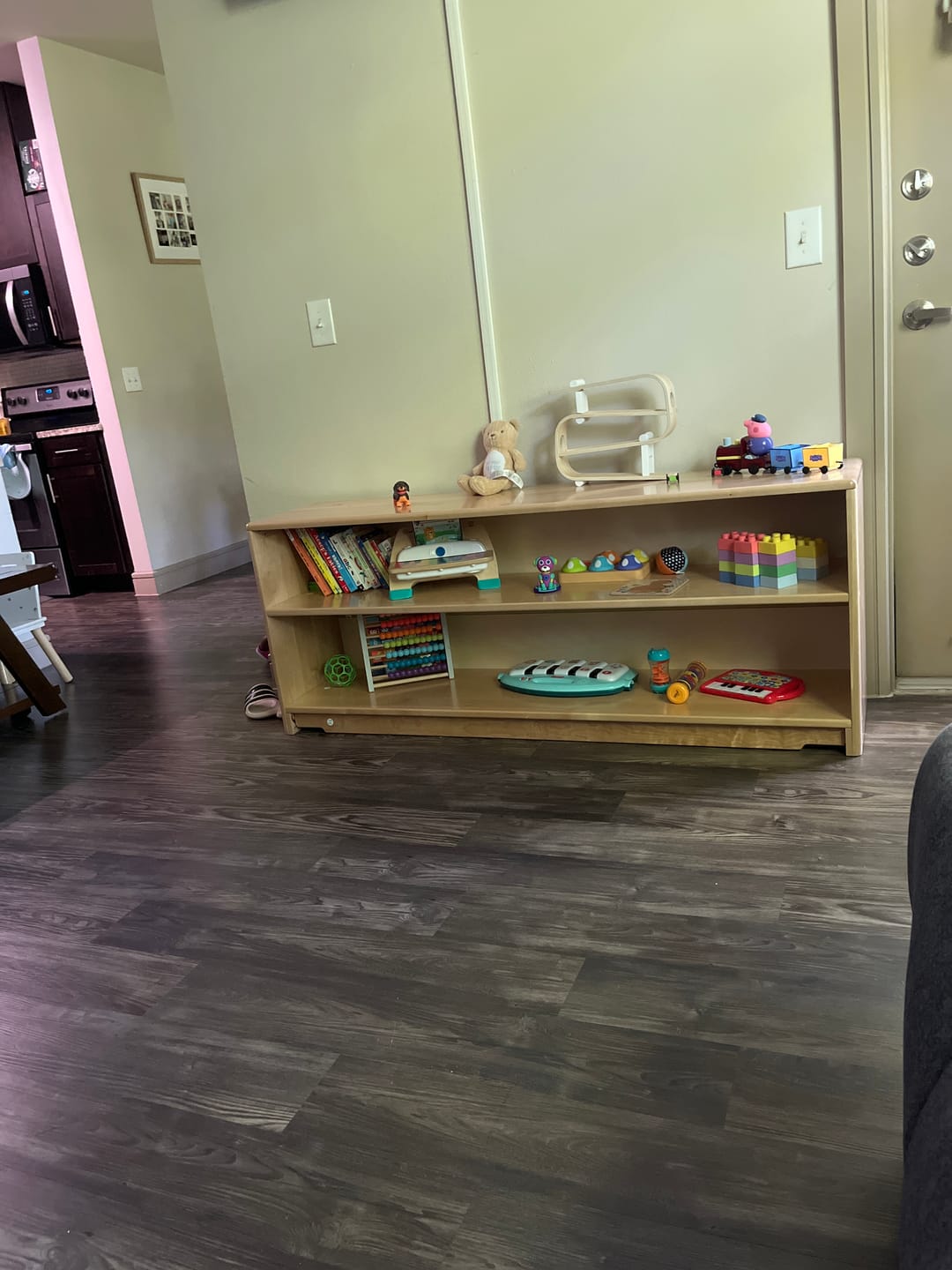 Customer photo review of Montessori Classroom Shelf - 5' x 24"