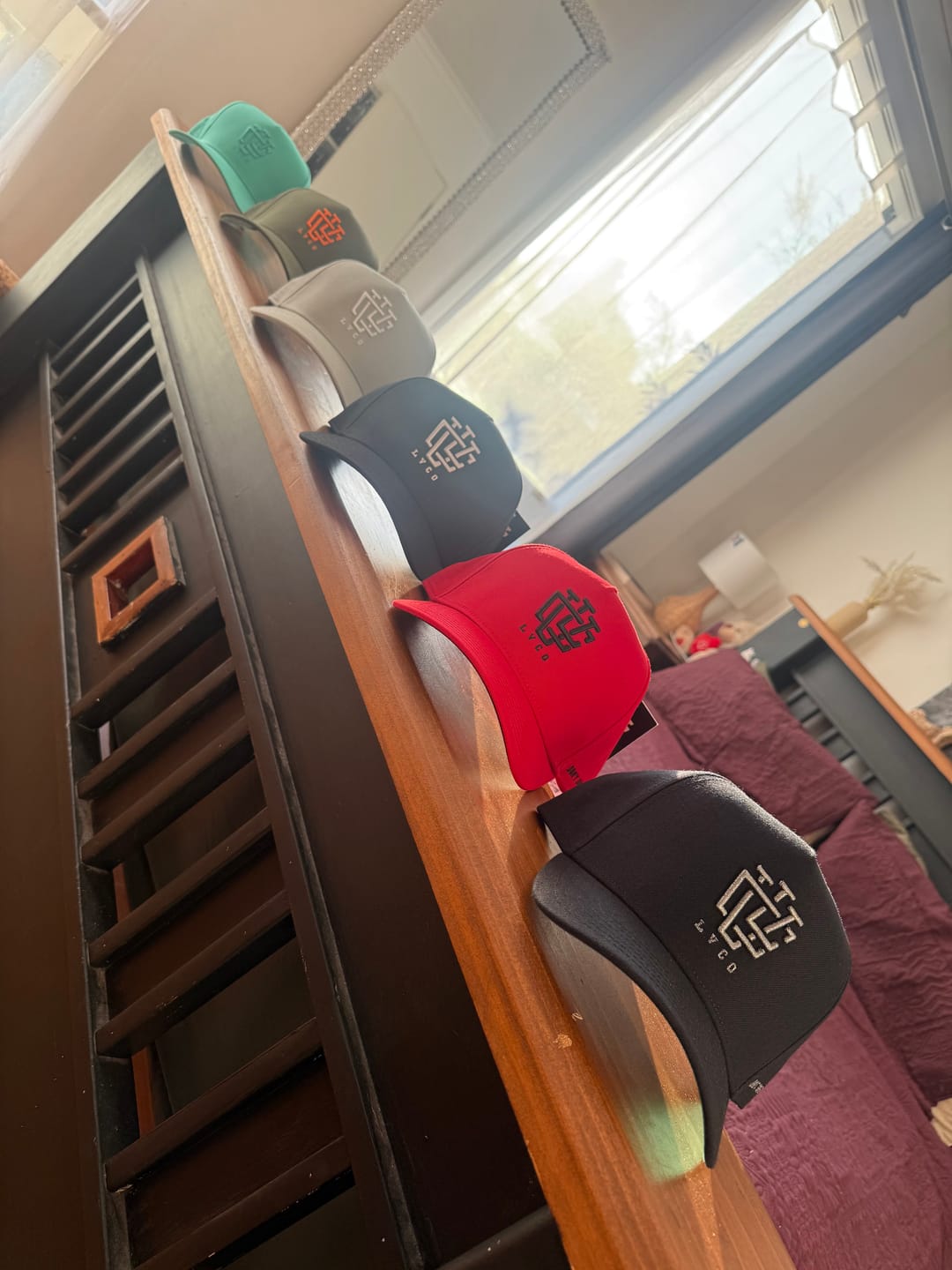 Customer photo review of LVCO "Jet Black" A-Frame Snapback