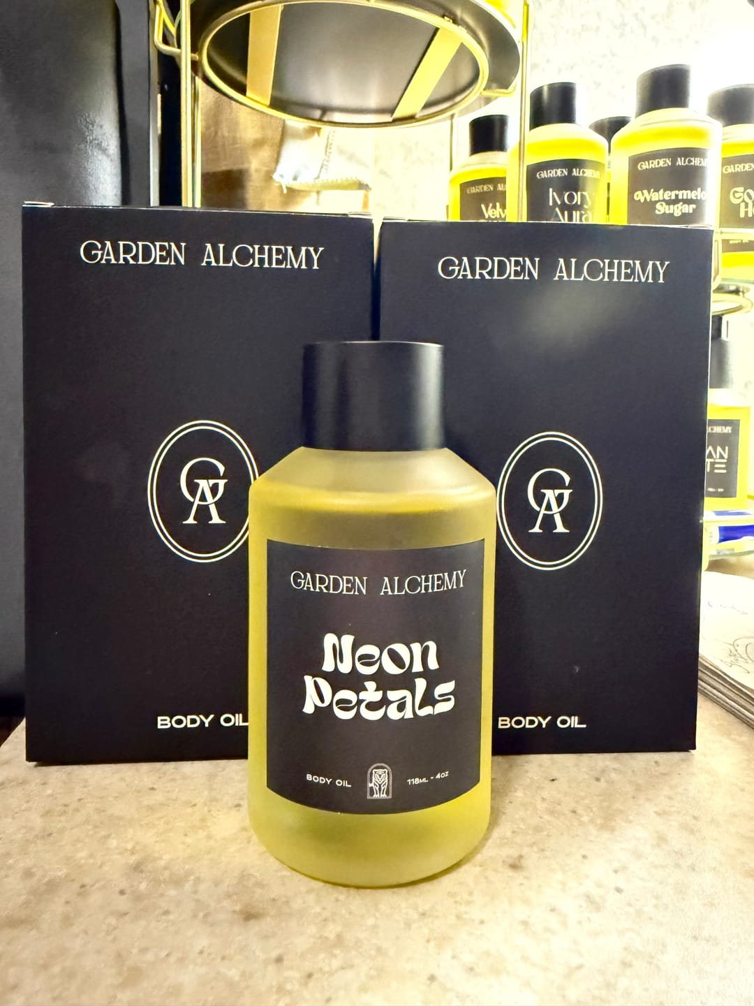 Customer photo review of NEON PETALS BODY OIL