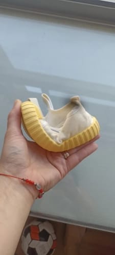 Customer photo review of Smiley Face Rubber Canvas Shoes