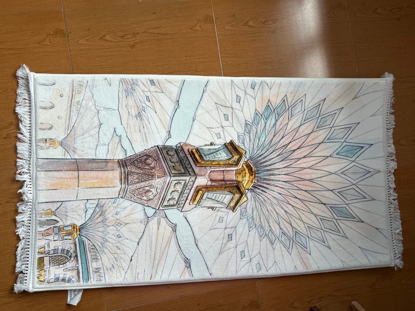 Customer photo review of Noor Canopy Padded Prayer Mat