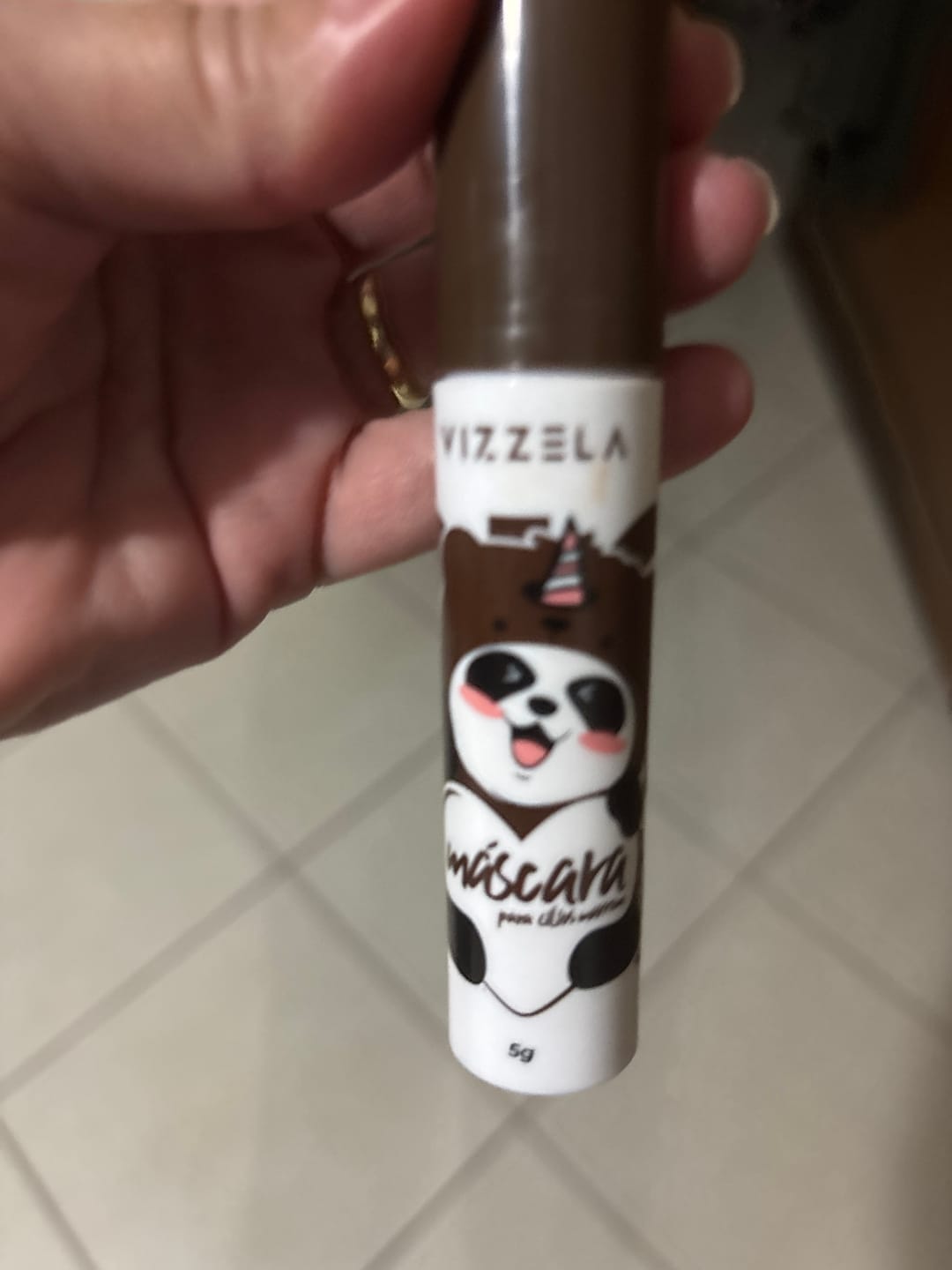 Customer photo review of Máscara Big No Panda Brown Vizzela - Marrom