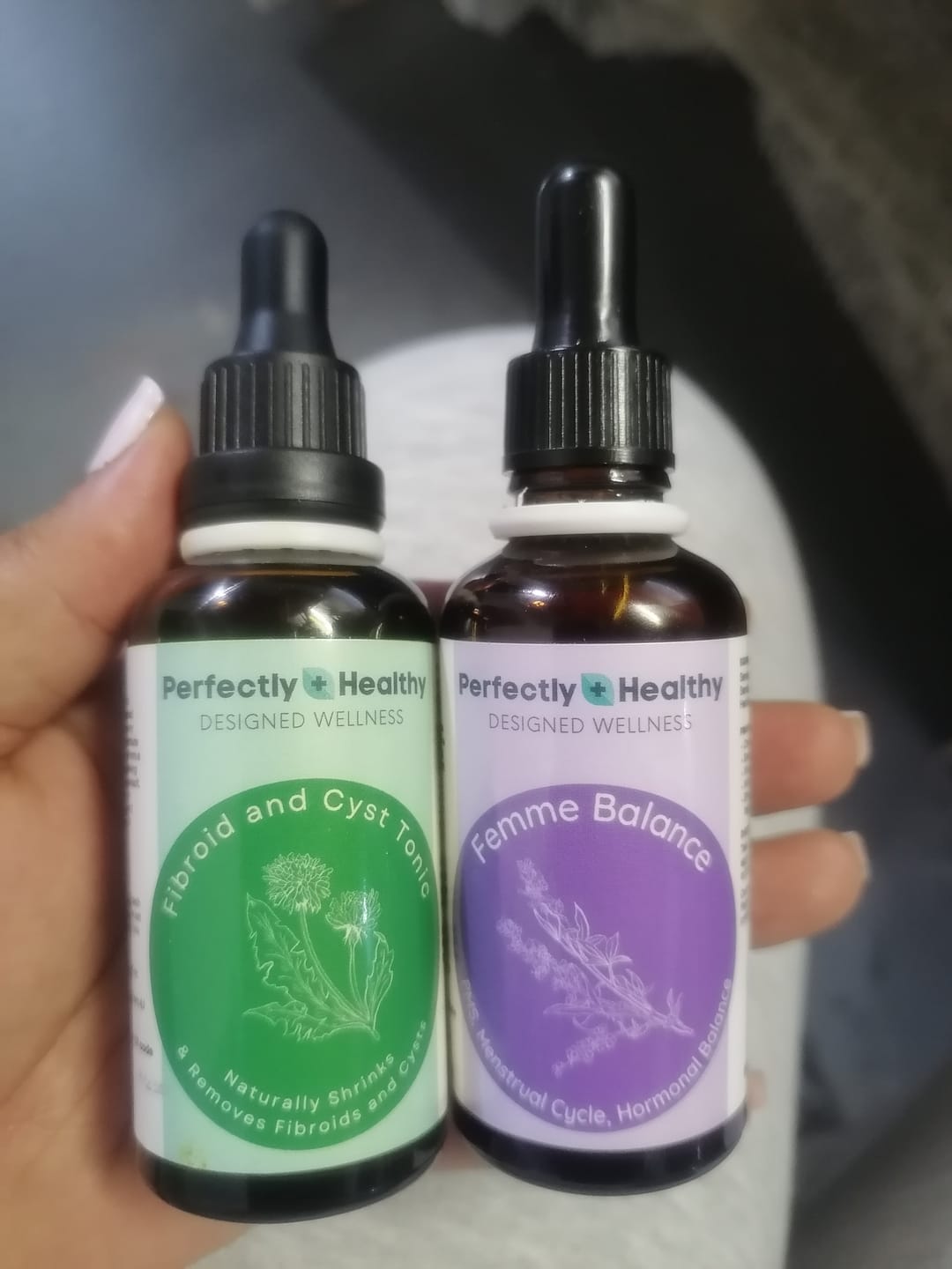 Customer photo review of Fibroid & Hormonal Balance Combo