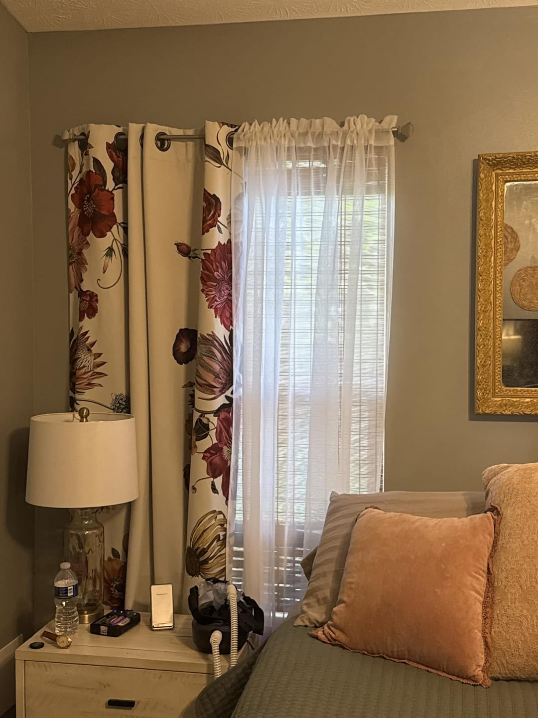 Customer photo review of Hannah Floral Blackout Curtains
