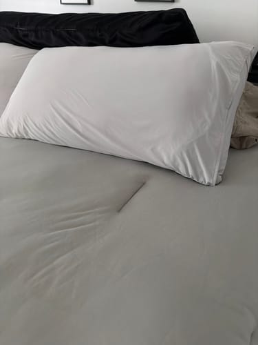 Customer photo review of Mellow Cooling Pillowcases (2-Pack)