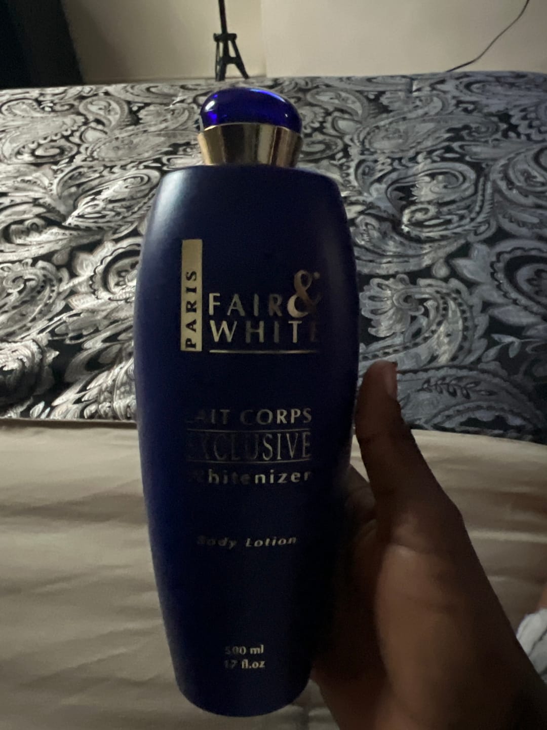 Customer photo review of Fair And White Exclusive Brightening Body Lotion 500ml / 17.6 fl oz