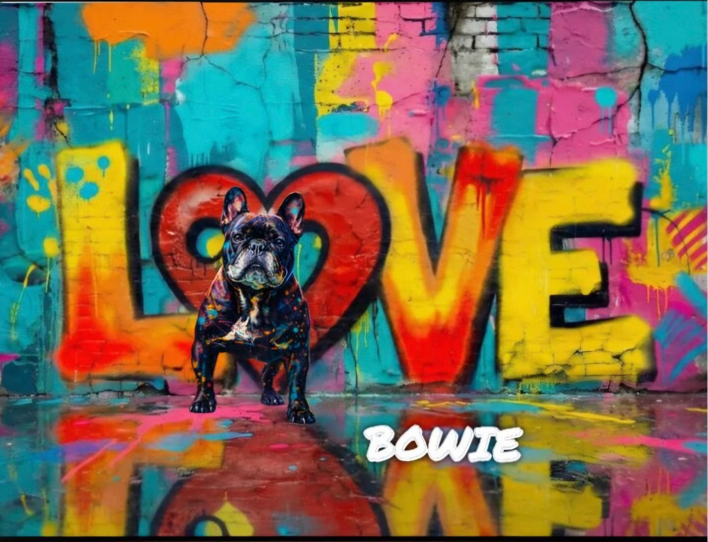 Customer photo review of Streetart - Gepersonaliseerde poster