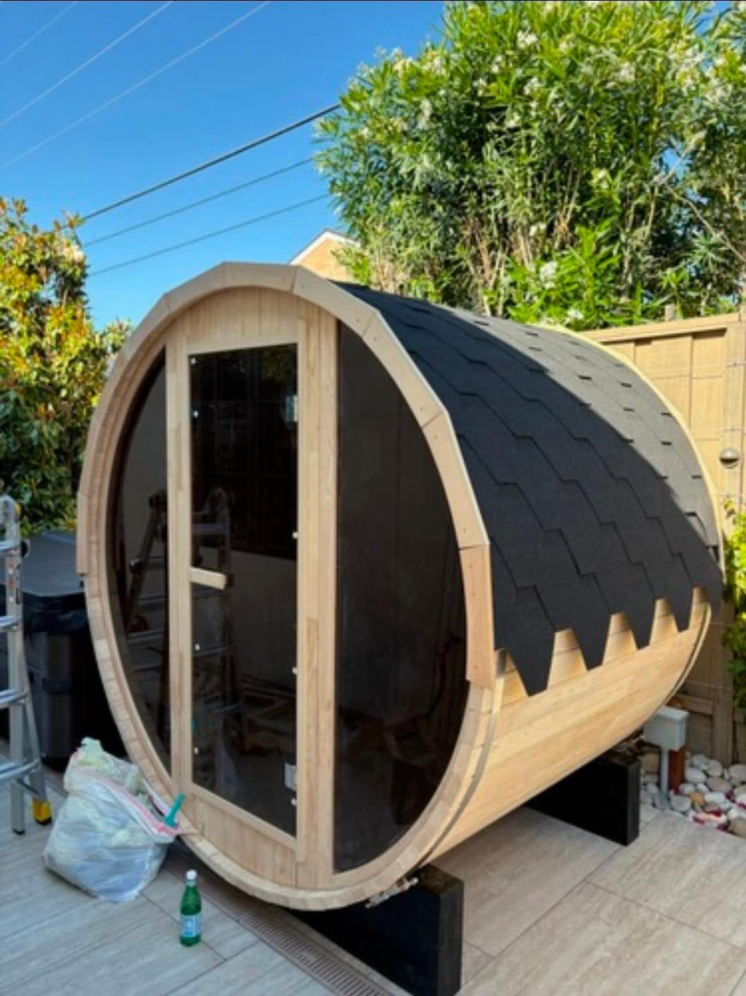 Customer photo review of SAUNAONES® Barrel Sauna Serenity Nature Air 3
