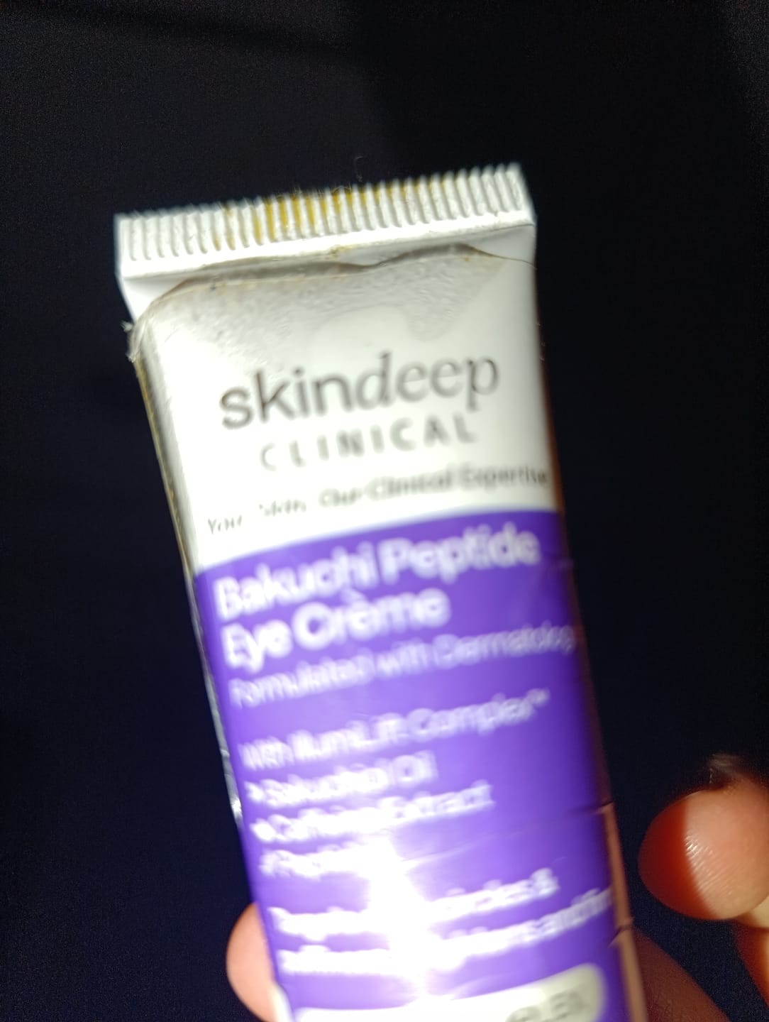 Customer photo review of Bakuchi Peptide Eye Crème