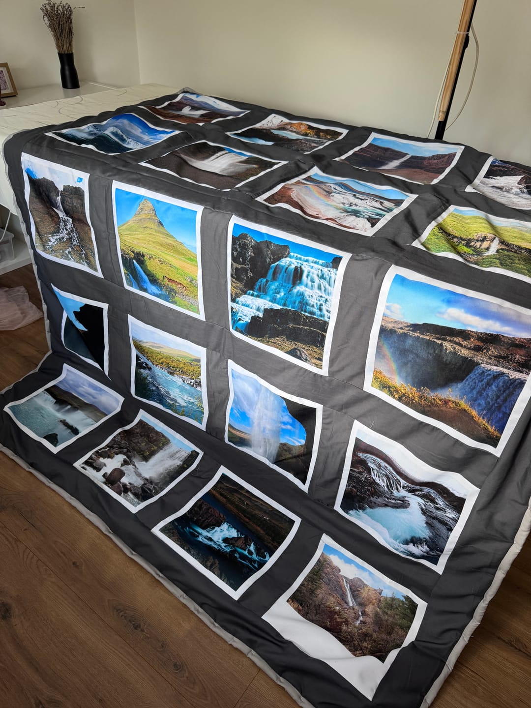 Customer photo review of Dein eigenes Bild als Stoff Panel, Stoffdruck, personalisierte Designs, wasserdichter Canvas, Geschenkideen von Atelier MiaMia