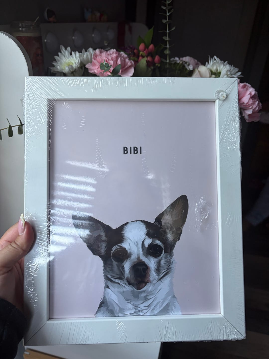 Customer photo review of Custom One Pet Portrait