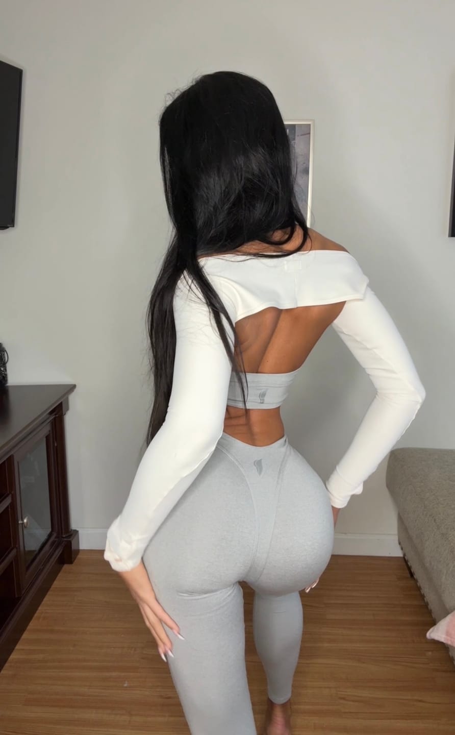 Customer photo review of Leggings Sport Escort Soft Melange