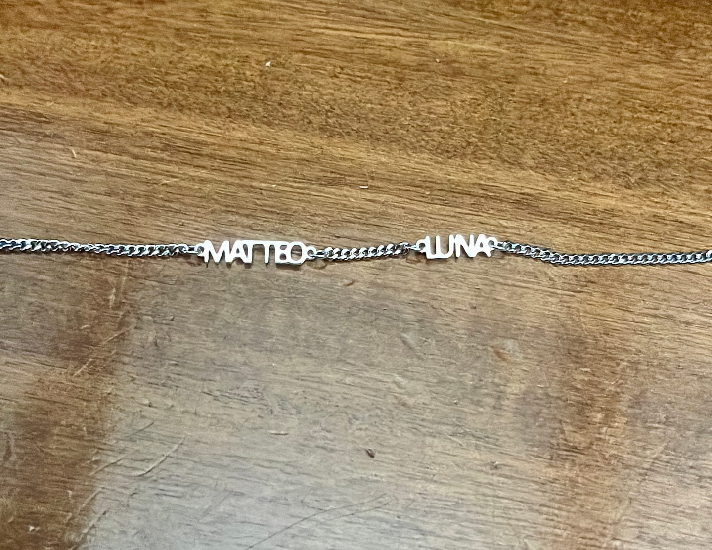 Customer photo review of Bracciale personalizzato con nome