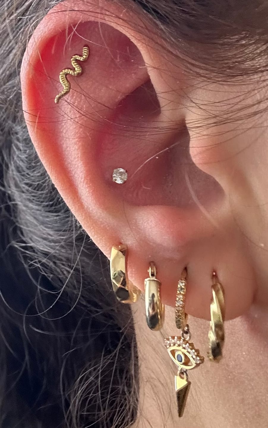 Customer photo review of Ivy Earrings