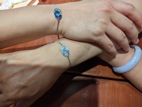 Customer photo review of Birthstone bracelet „Inseparable“