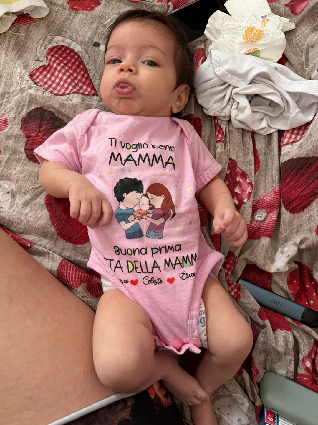 Customer photo review of Festa della mamma - Body personalizzato per neonato per la Festa della Mamma e del Papà