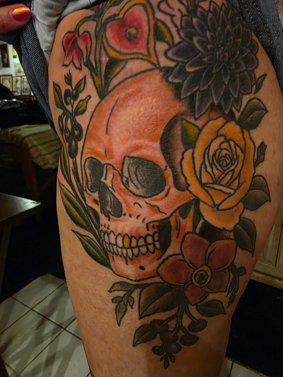 Customer photo review of Painless Tattoo Numbing Cream