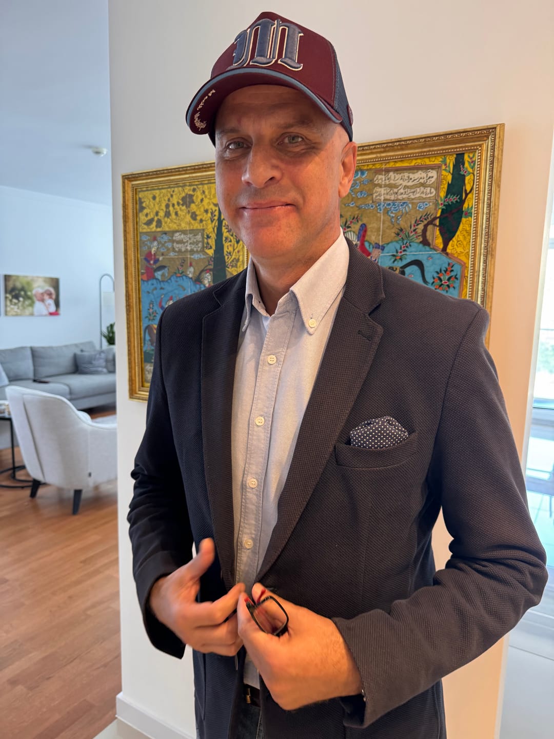 Customer photo review of Trucker Hat - Name Collection - Custom Made - Bordo