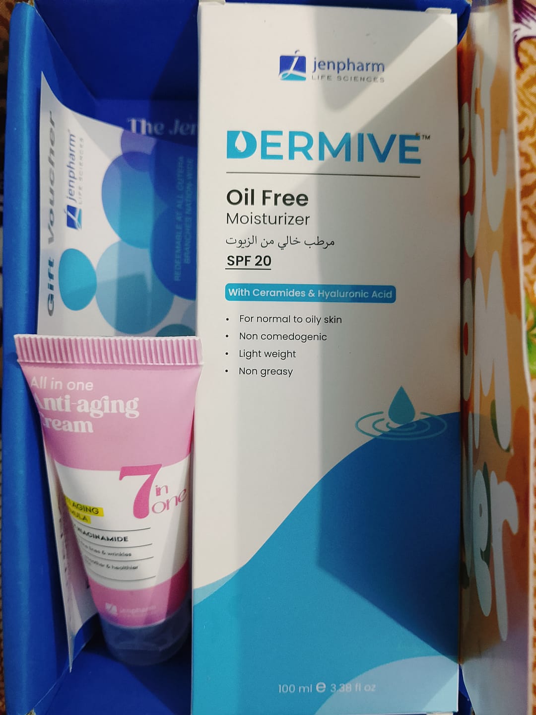 Customer photo review of Dermive Oil Free Moisturizer