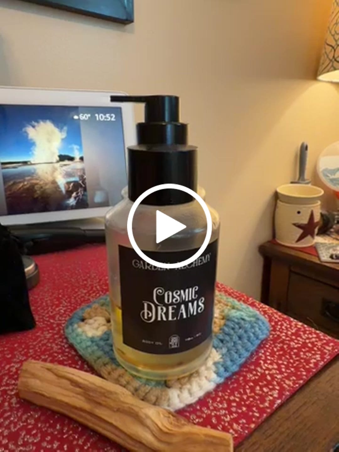 Customer video review of COSMIC DREAMS W/MAGNESIUM BODY OIL