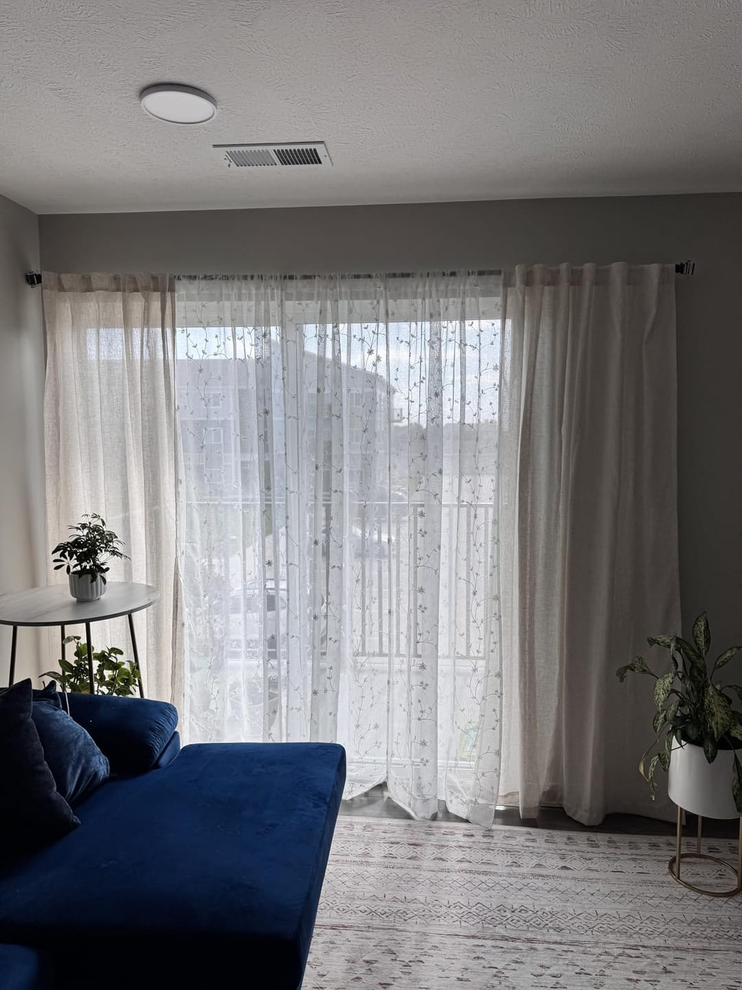 Customer photo review of Solid Linen-Blend 3-in-1 Curtains