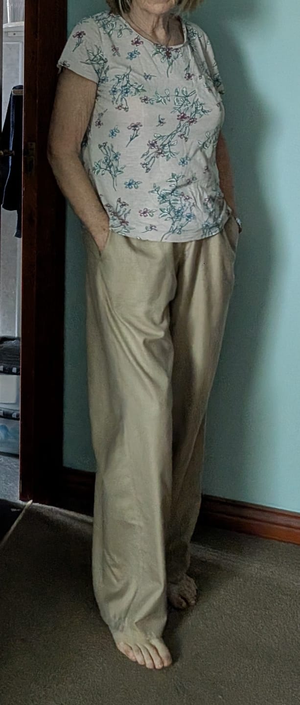 Customer photo review of Plain Linen Viscose Blend Fabric