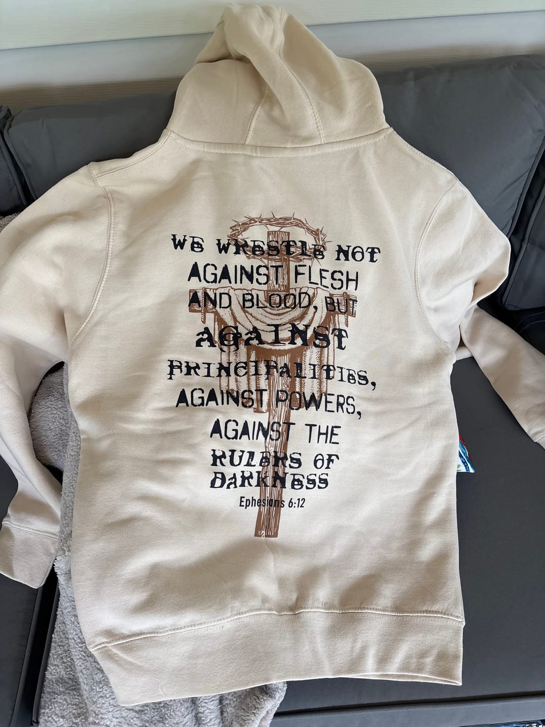 Customer photo review of The Rulers of Darkness Hoodie