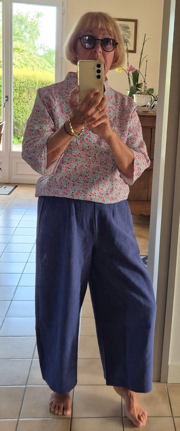 Customer photo review of Blouse Madeleine – Jardin Pastel