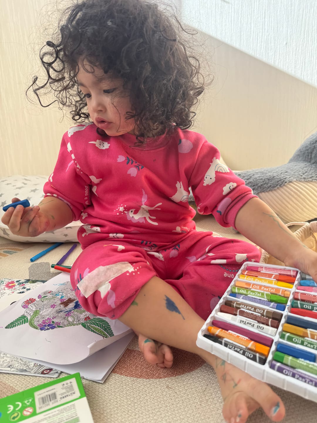 Customer photo review of Pijama Afranelado Llama Rosado