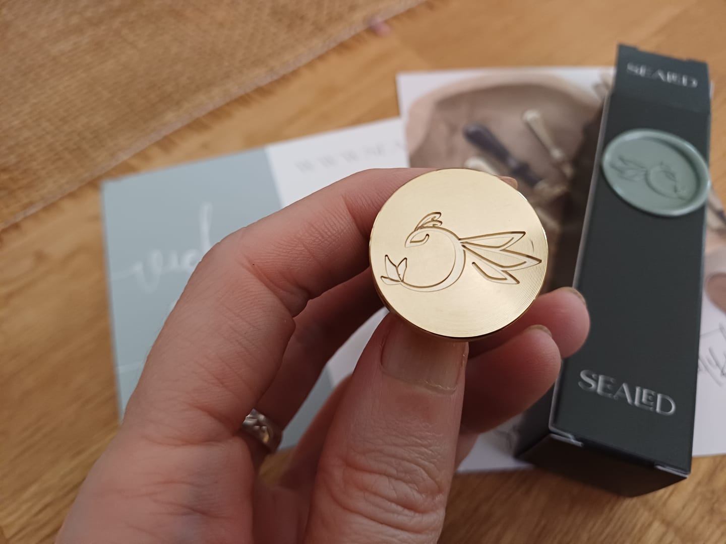 Customer photo review of Siegelstempel mit eigenem Logo