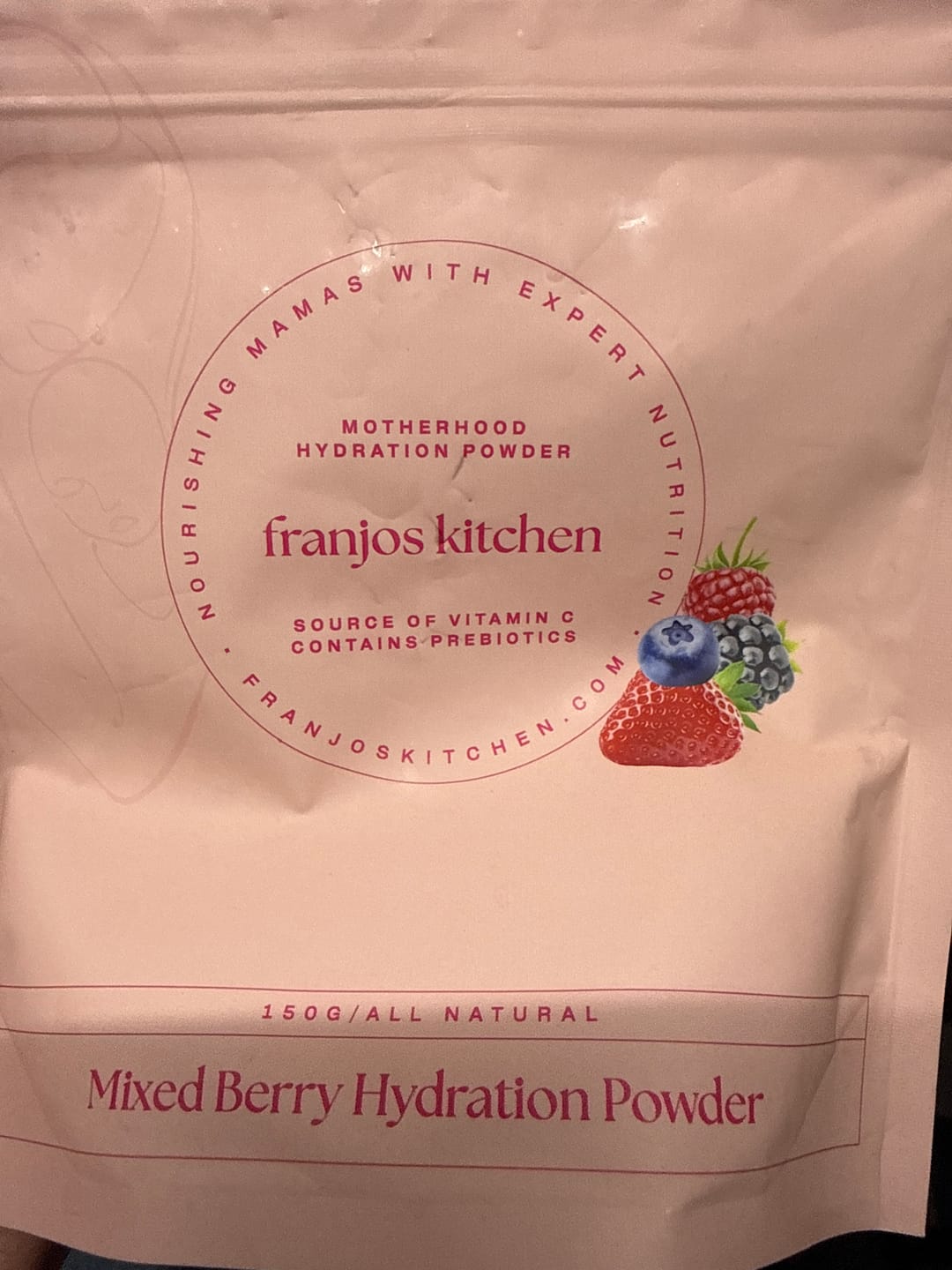 Customer photo review of Motherhood Hydration Powder - Mixed Berry