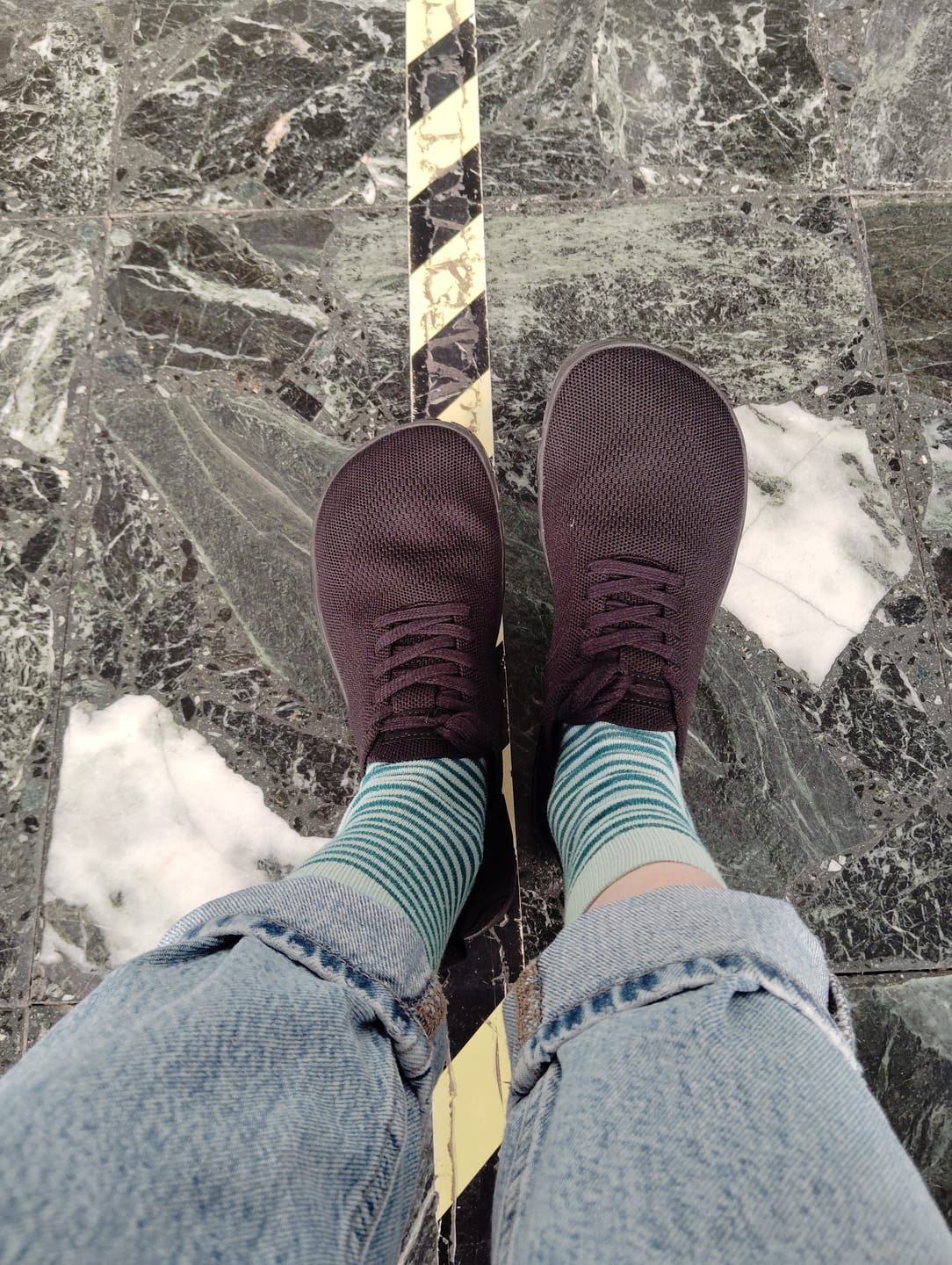 Customer photo review of Vaistoa Iloa | Knitted Barefoot Sneakers