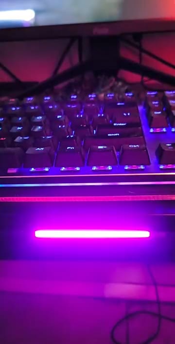 Customer photo review of RGB Under Cabinet Lighting-USB Rechargeable Adjust Brightness Color Light-Wireless Magnetic Portable Under Cabinet Linghts-Motion Sensor Color Changing Light for Party