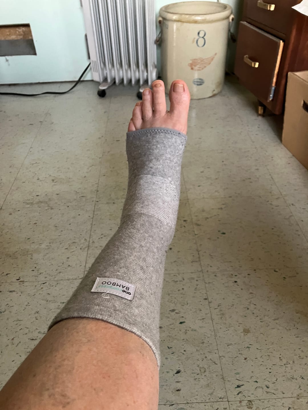 Customer photo review of Premium Anti-Fatigue Bamboo Footsleeves