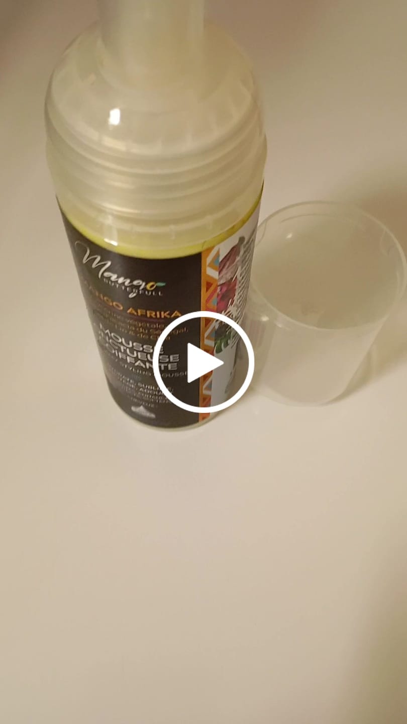Customer video review of Mousse coiffante onctueuse - MANGO AFRIKA