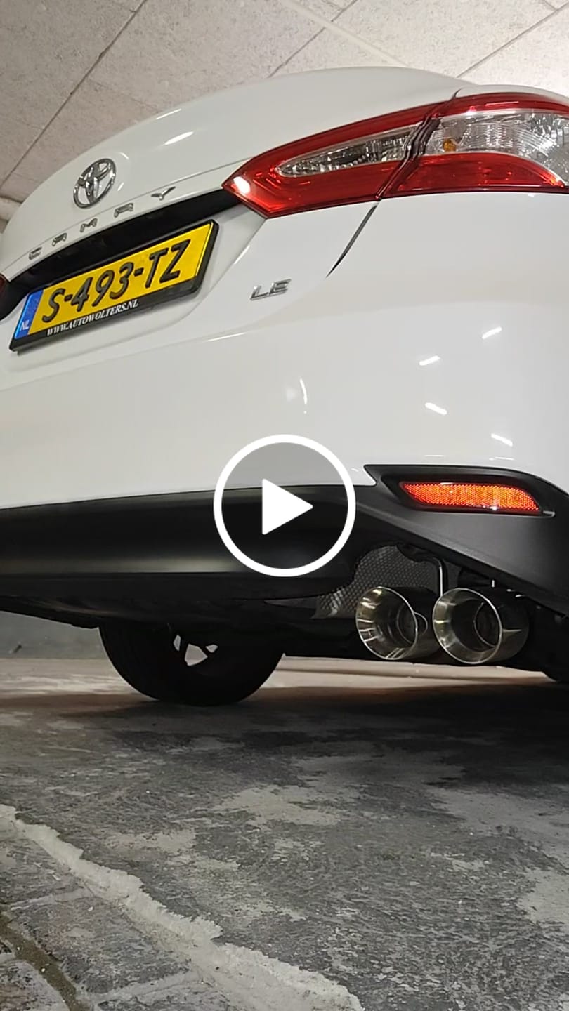 Customer video review of 2018-2024 Toyota Camry SE Muffler Delete Single Exit Axle Back Dual Tips Exhaust