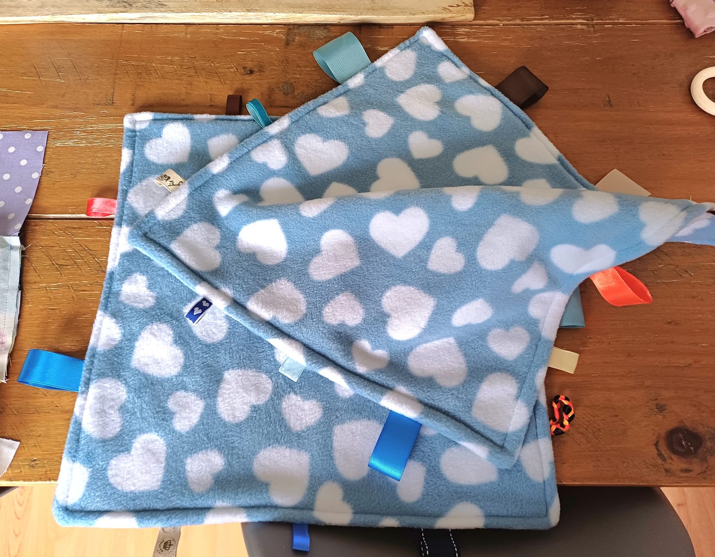 Customer photo review of All Over Hearts Anti Pill Polar Fleece Fabric