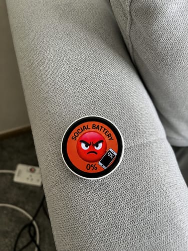 Customer photo review of MoodPin™ - Mood Badge