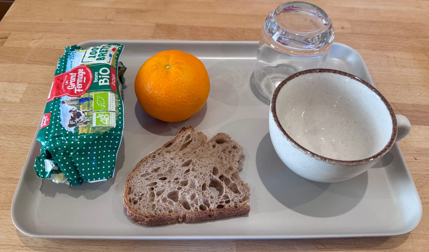 Customer photo review of Medium Serving Tray - Stone